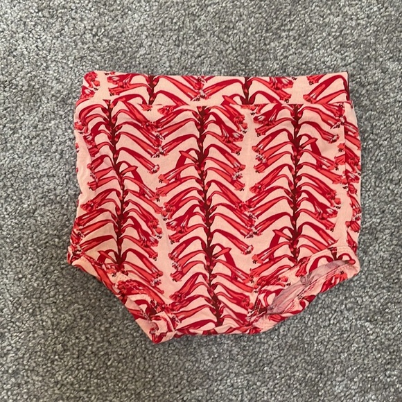 Kate Quinn Short Sleeve Double Ruffle Top & Bloomer Set- Red Vine Stripe 🌟HP🌟 - Picture 8 of 11